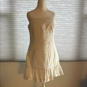 Lilly Pulitzer Strapless Cream Dress